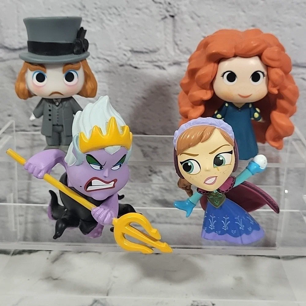 Funko Vinyl Figures Disney Characters Lot Ursula Anna Brave Merida Mad Hatter